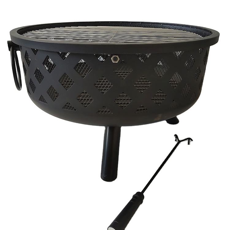 Máquina de kebab BBQ Fire Pit con rejilla