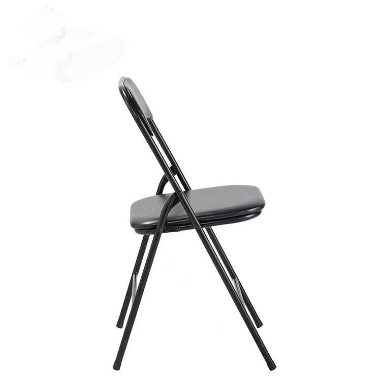 Mesa y sillas plegables de metal con cojín de cuero PU