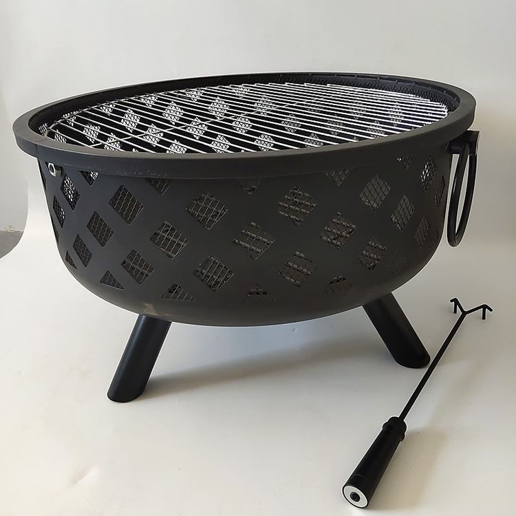 Máquina de kebab BBQ Fire Pit con rejilla